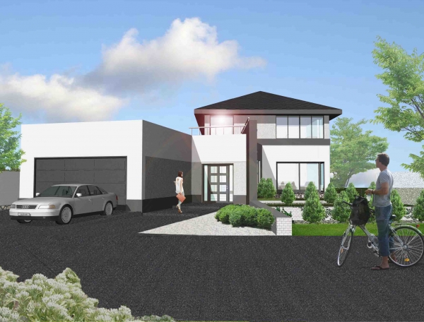 Projekt domu jednorodzinnego w Chybach